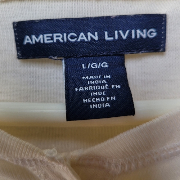 American Living Ombre Henley Size L - Picture 6 of 9